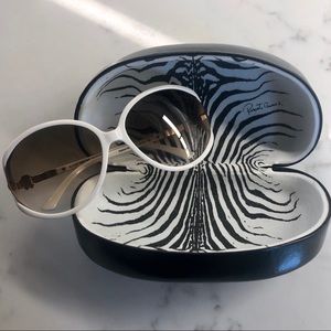Roberto Cavalli white sunglasses